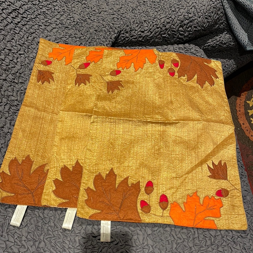 Beautiful Fall Placements Set Of 3